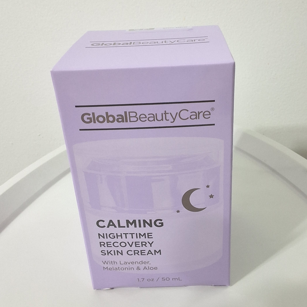 Global Beauty Care Nighttime Recovery Skin Cream  W/ Lavender,Melatonin & Aloe